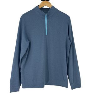 Magaschoni Blue 3/4 Zip Pullover | Men’s Medium | Like New | Casual Lightweight